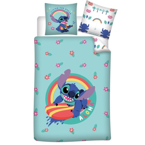 Disney Lilo and Stitch Living the Dream Bedding Set 140×200cm, 65×65 cm