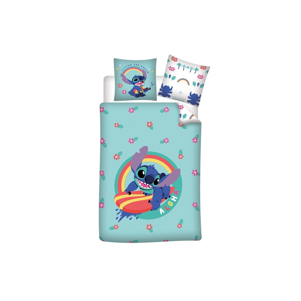 Disney Lilo and Stitch Living the Dream Bedding Set 140×200cm, 65×65 cm