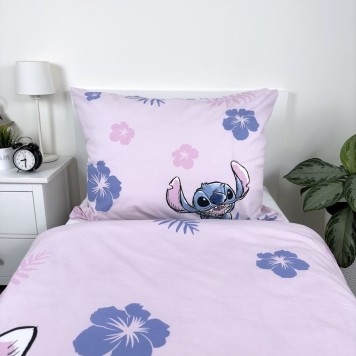 Disney Lilo and Stitch Pink bedding cover 140×200cm, 70×90 cm