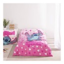 Disney Lilo and Stitch Rose Heart bedding cover 140×200cm, 65x65 cm