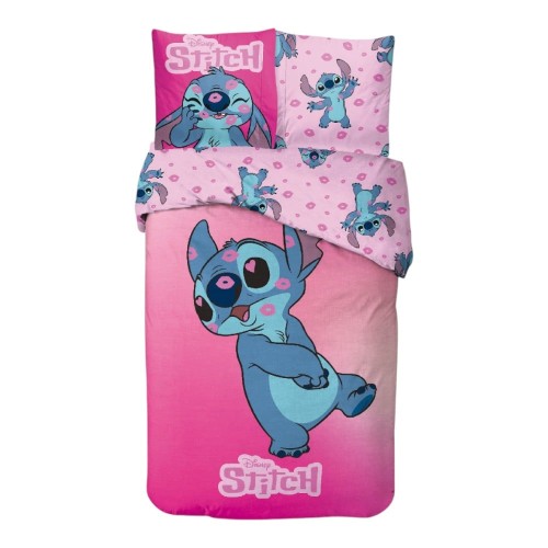 Disney Lilo and Stitch Rose Kiss bedding cover 140×200cm, 65x65 cm