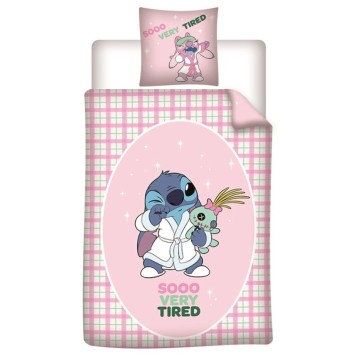 Disney Lilo and Stitch Very Tired bedding set 140×200cm, 65×65 cm