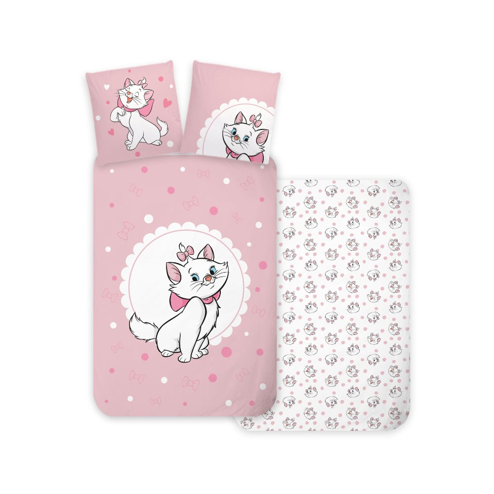 Disney Marie Gentle  bedding set 140×200cm, 70×90 cm