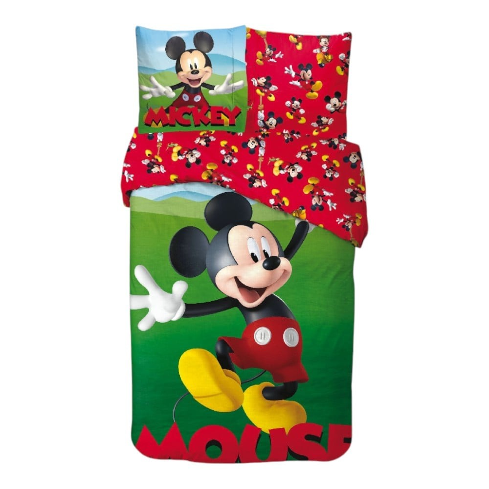 Disney Mickey  Garden bedding set 140×200cm, 65x65 cm