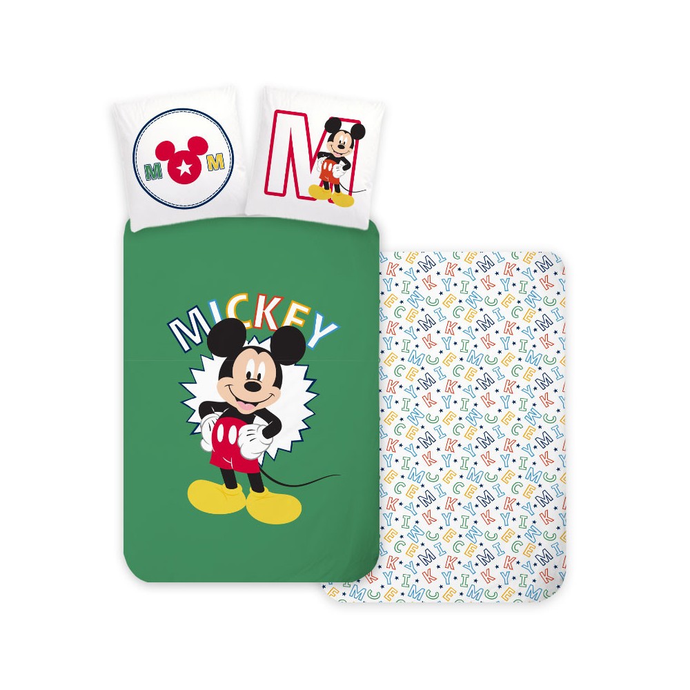 Disney Mickey  Letters  bedding cover 140×200cm, 70×90 cm