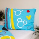 Disney Mickey Run Glow-in-the-Dark Bedding Set 140×200cm, 70x90cm