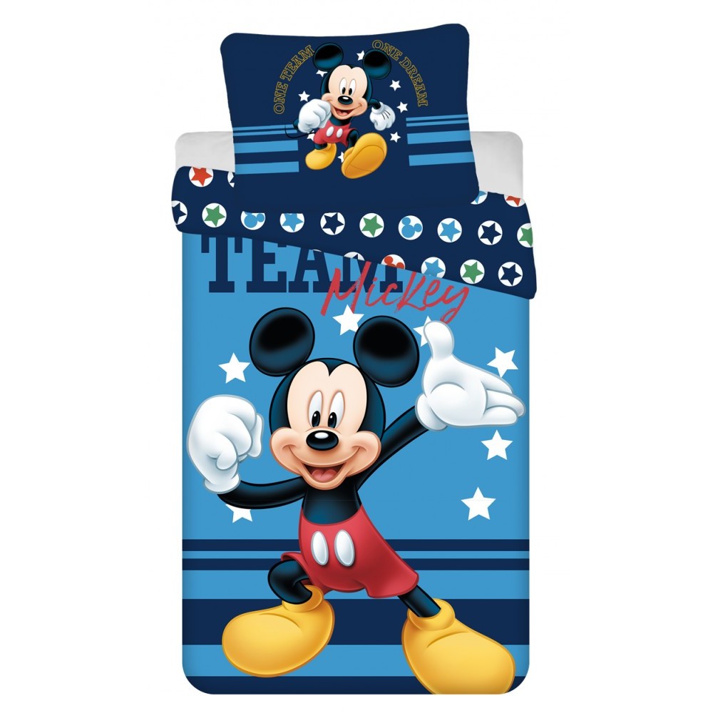 Disney Mickey  Team bedding set 140×200 cm, 70×90 cm
