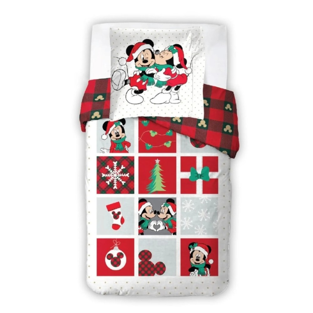 Disney Minnie Holiday Disney Mickey, Minnie Christmas Bedding Cover 140×200cm, 70×90 cm