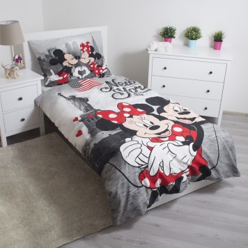 Disney Mickey  Minnie New York Bedding Set 140×200cm, 60×80 cm