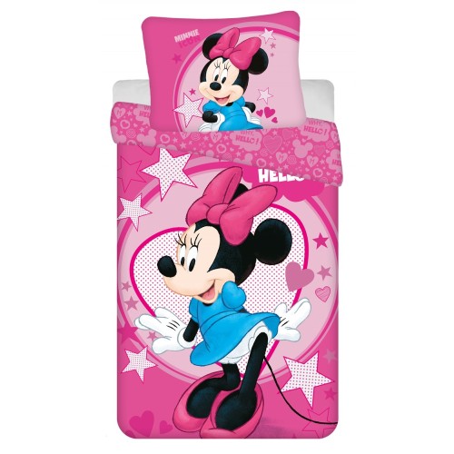 Disney Minnie  Hello bed linen 140x200cm, 70x90 cm microfibre