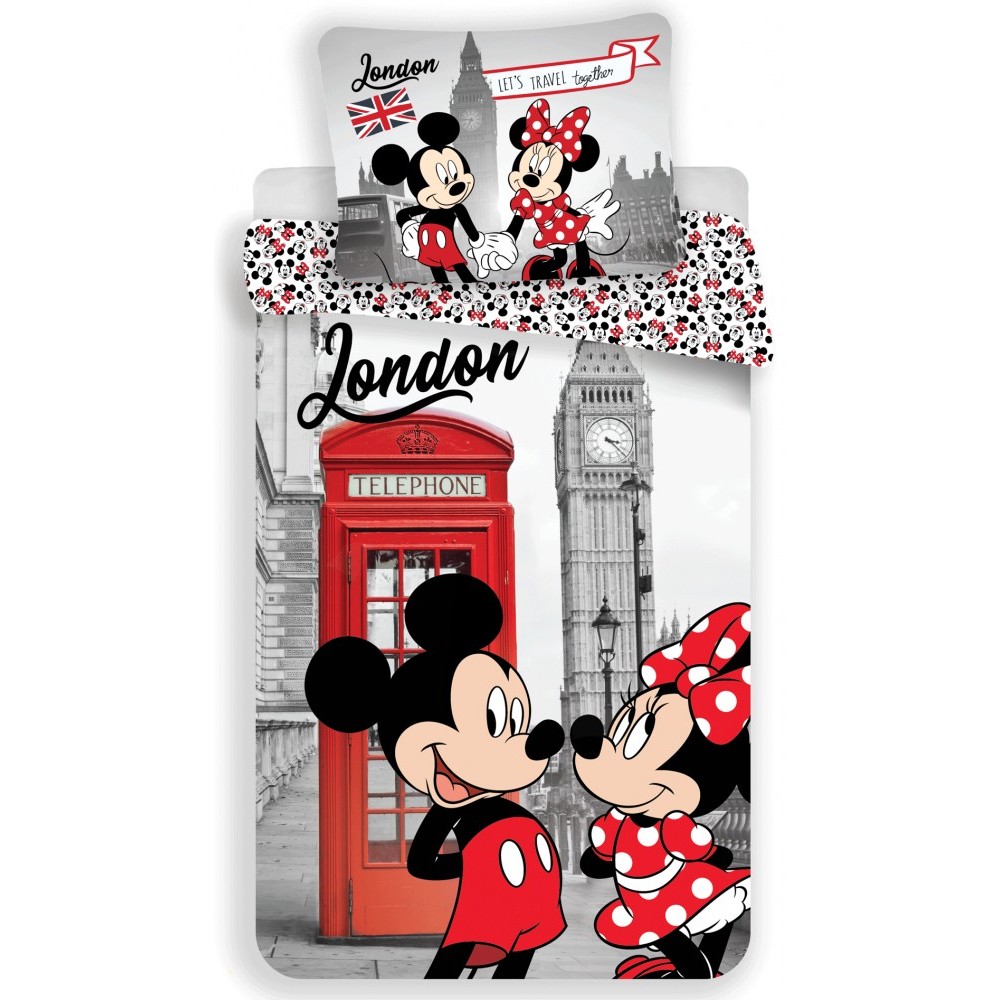 Disney Minnie  London bedding set 140×200cm, 70×90 cm