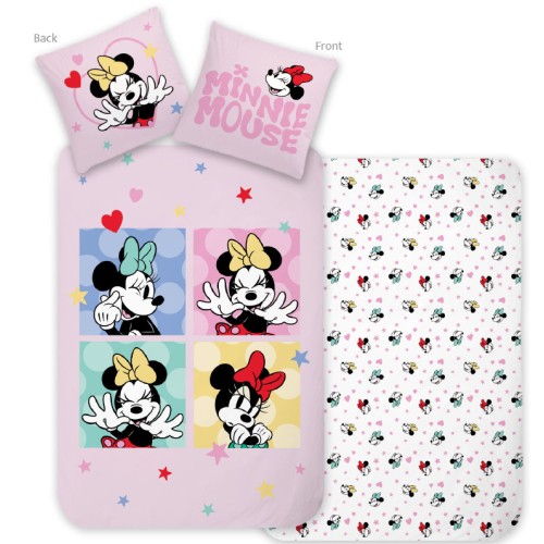 Disney Minnie Love & Laughter bedding set 140×200cm, 70×90 cm