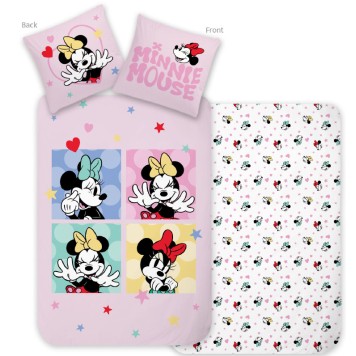 Disney Minnie Love & Laughter bedding set 140×200cm, 70×90 cm