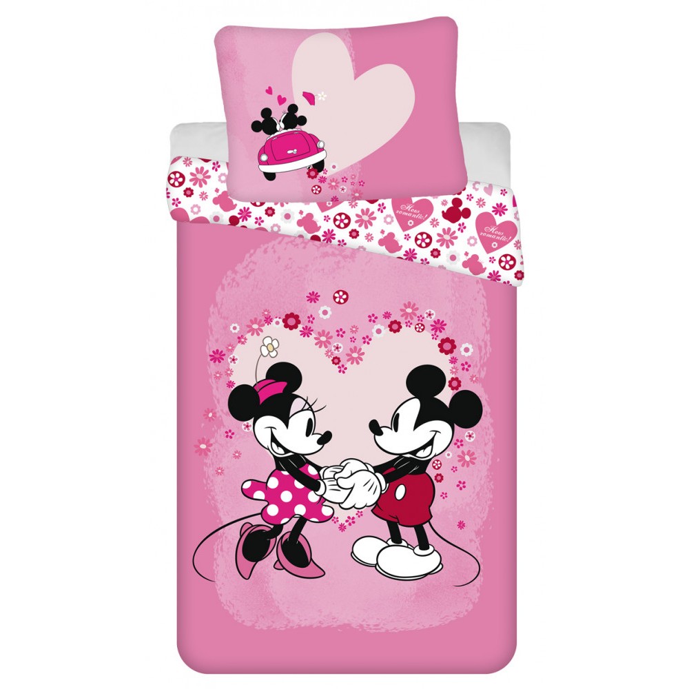 Disney Minnie  Love Bedding Set 140×200cm, 70×90 cm microfibre