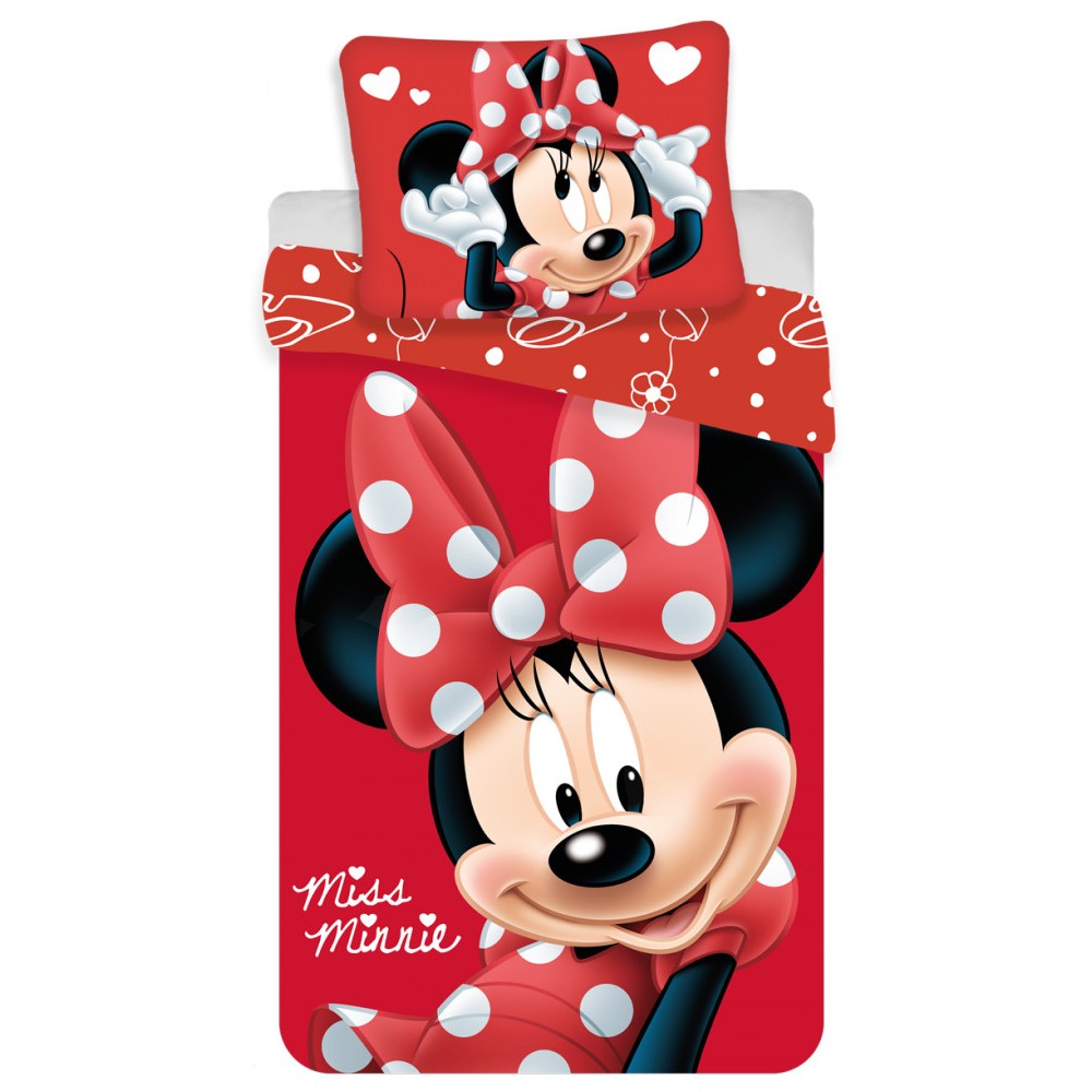 Disney Minnie  bedding cover 140×200cm, 70×90 cm microfibre