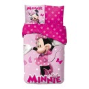 Disney Minnie  Pink Polka Bow bedding set 140×200cm, 65x65 cm
