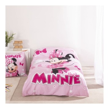 Disney Minnie  Pink Polka Bow bedding set 140×200cm, 65x65 cm