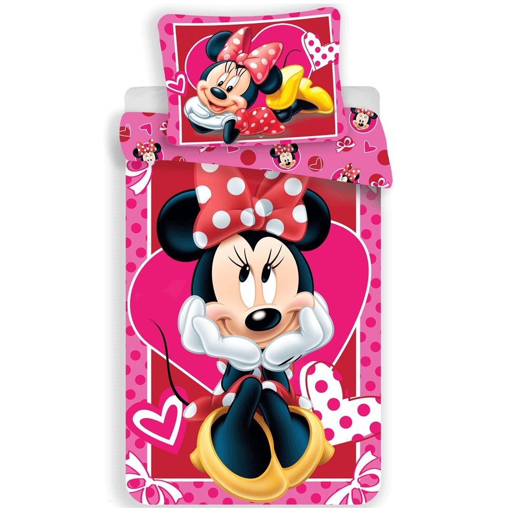 Disney Minnie  bedding cover 140×200cm, 70×90 cm