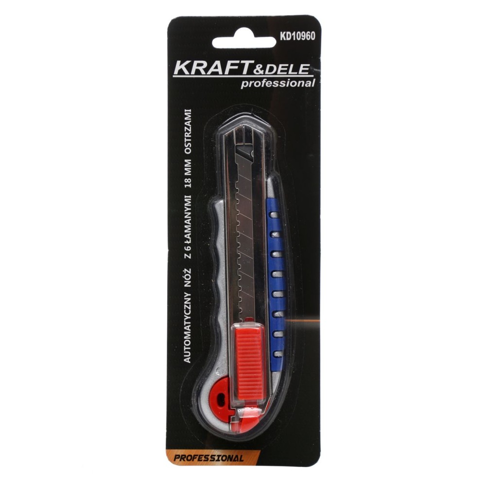 Nóż z 6 łamanymi ostrzami 18mm - KD10960