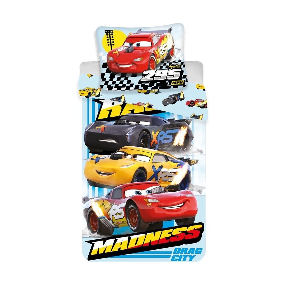 Disney Cars bedding cover 140×200cm, 60×80 cm