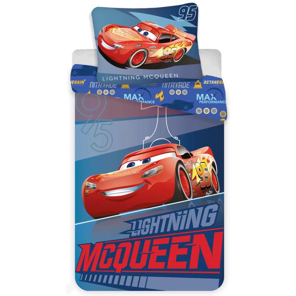 Disney Cars bedding cover 140×200cm, 70×90 cm microfibre