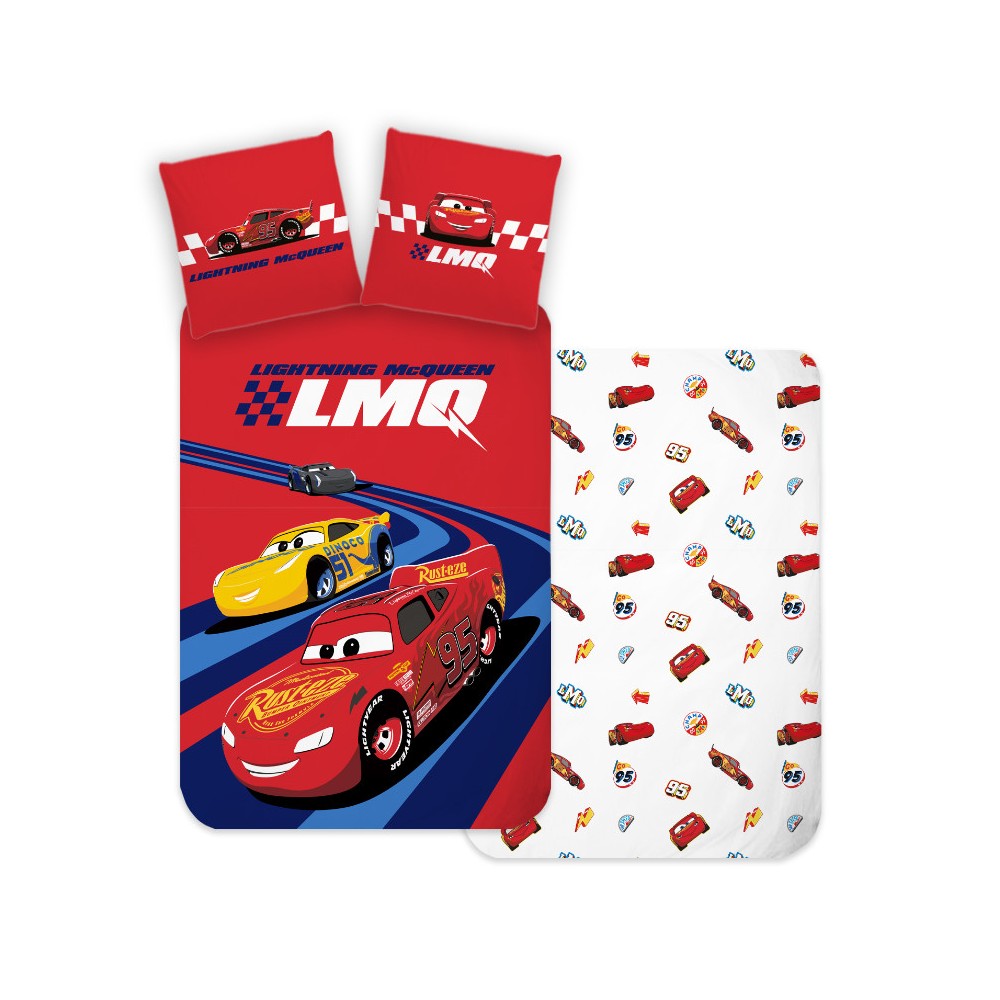 Disney Cars Racing Hero bedding set 140×200cm, 70×90 cm