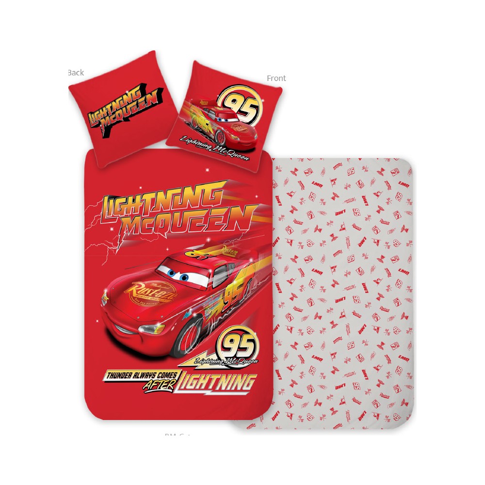 Disney Cars Thunder bedding cover 140×200cm, 70×90 cm