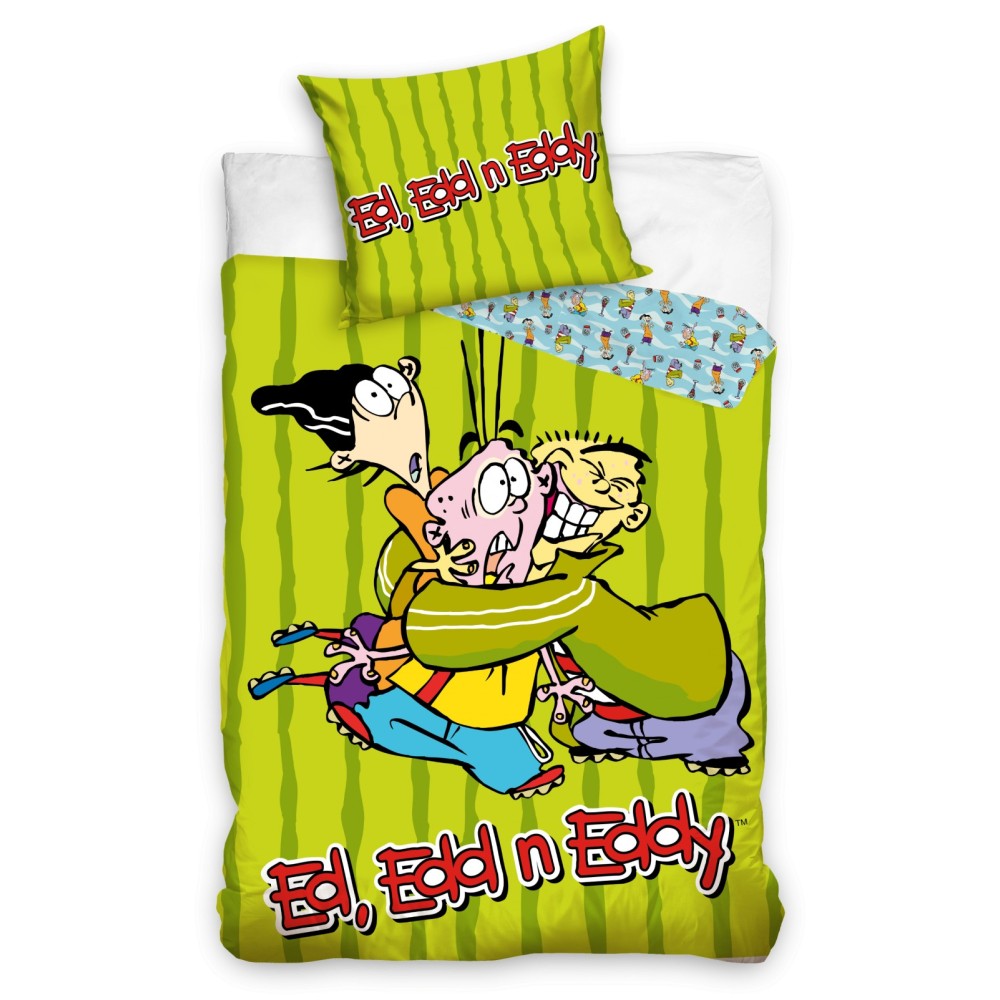 Ed, Edd n Eddy Triple Trouble bedding cover 140×200cm, 70×90 cm