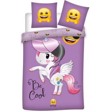 Emoji  Unicorn bedding set 140×200cm, 70×90 cm