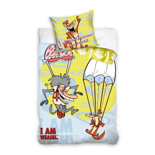 I Am Weasel Parachute bedding cover 140×200cm, 70×90 cm