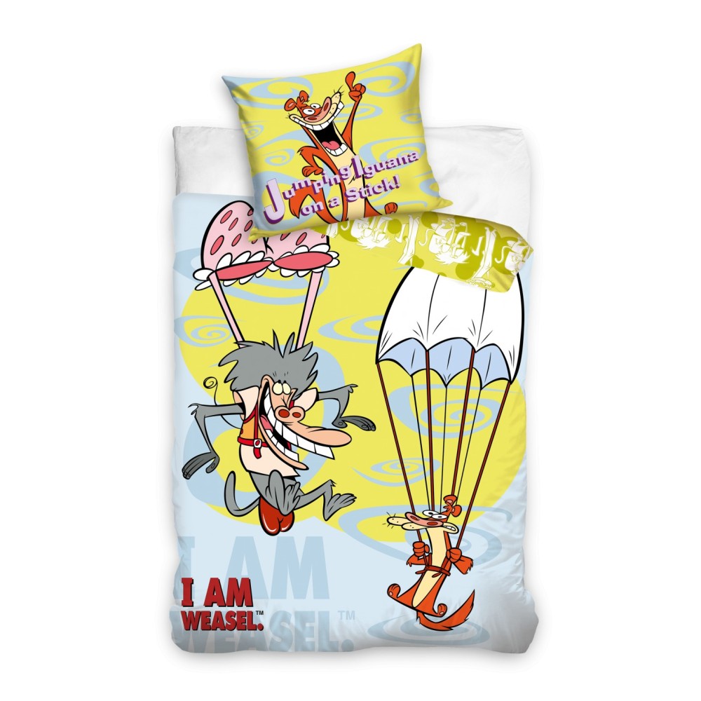 I Am Weasel Parachute bedding cover 140×200cm, 70×90 cm