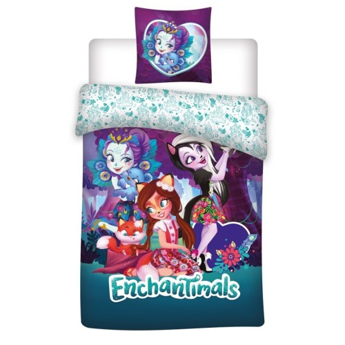 Enchantimals bedding set 140×200cm, 63×63 cm microfibre