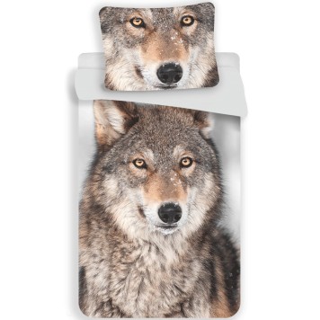 Wolf Wolf, bedding set 140×200cm, 70×90 cm