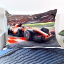 Car Racing Red Formula 1 Bed Linen 140×200cm, 70x90 cm Microfibre