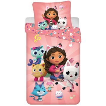 Gabby's Dollhouse Peaceful bedding cover 140×200cm, 70×90 cm