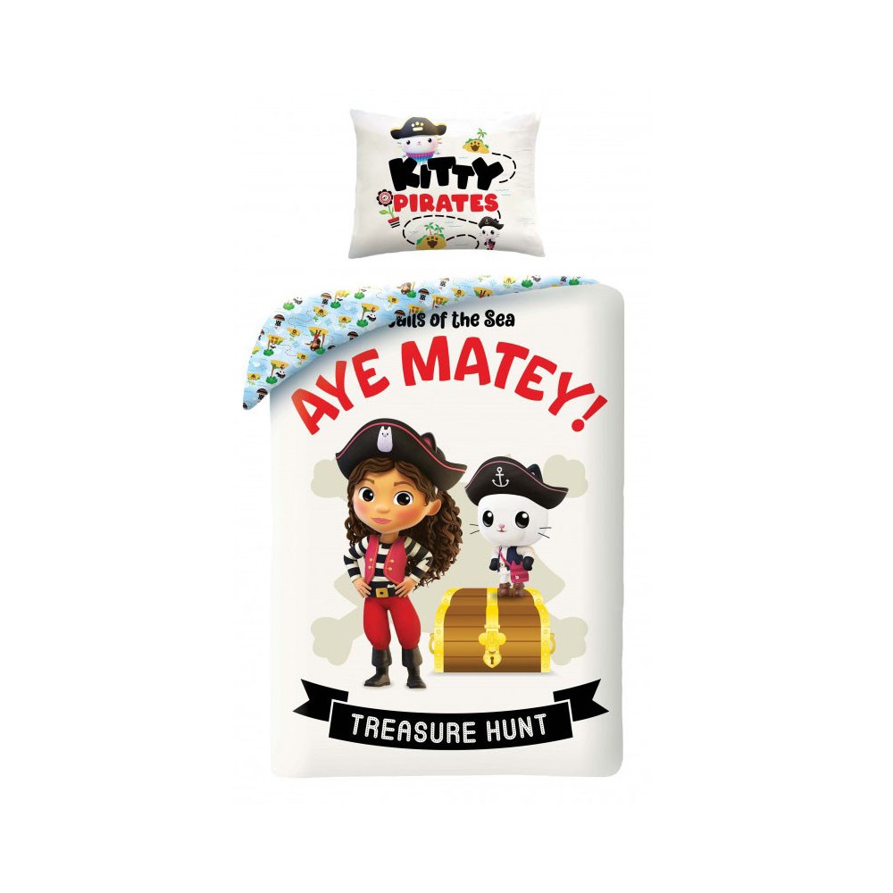 Gabby's Dollhouse Treasure Hunt bedding set 140×200cm, 70×90 cm