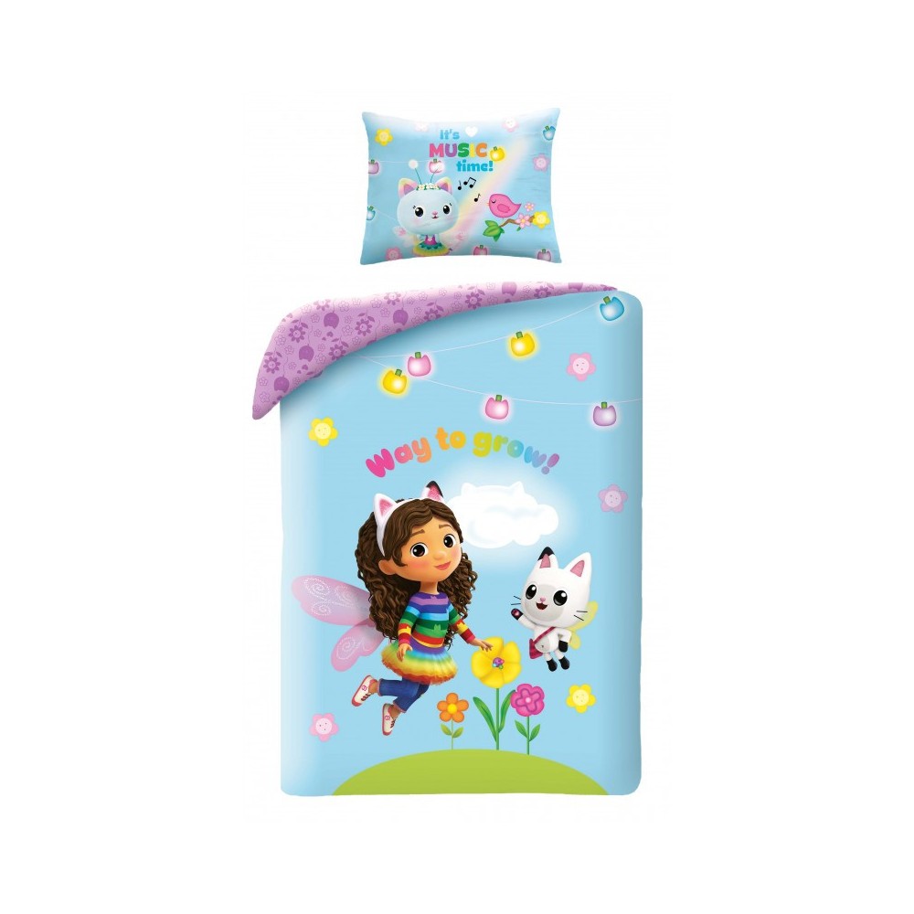 Gabby's Dollhouse Way to Grow bedding set 140×200cm, 70×90 cm