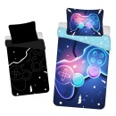 Gamer controller Glow-in-the-Dark Bedding Set 140×200cm, 70×90cm