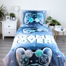 Gamer Game Over bedding set 140×200cm, 70×90 cm