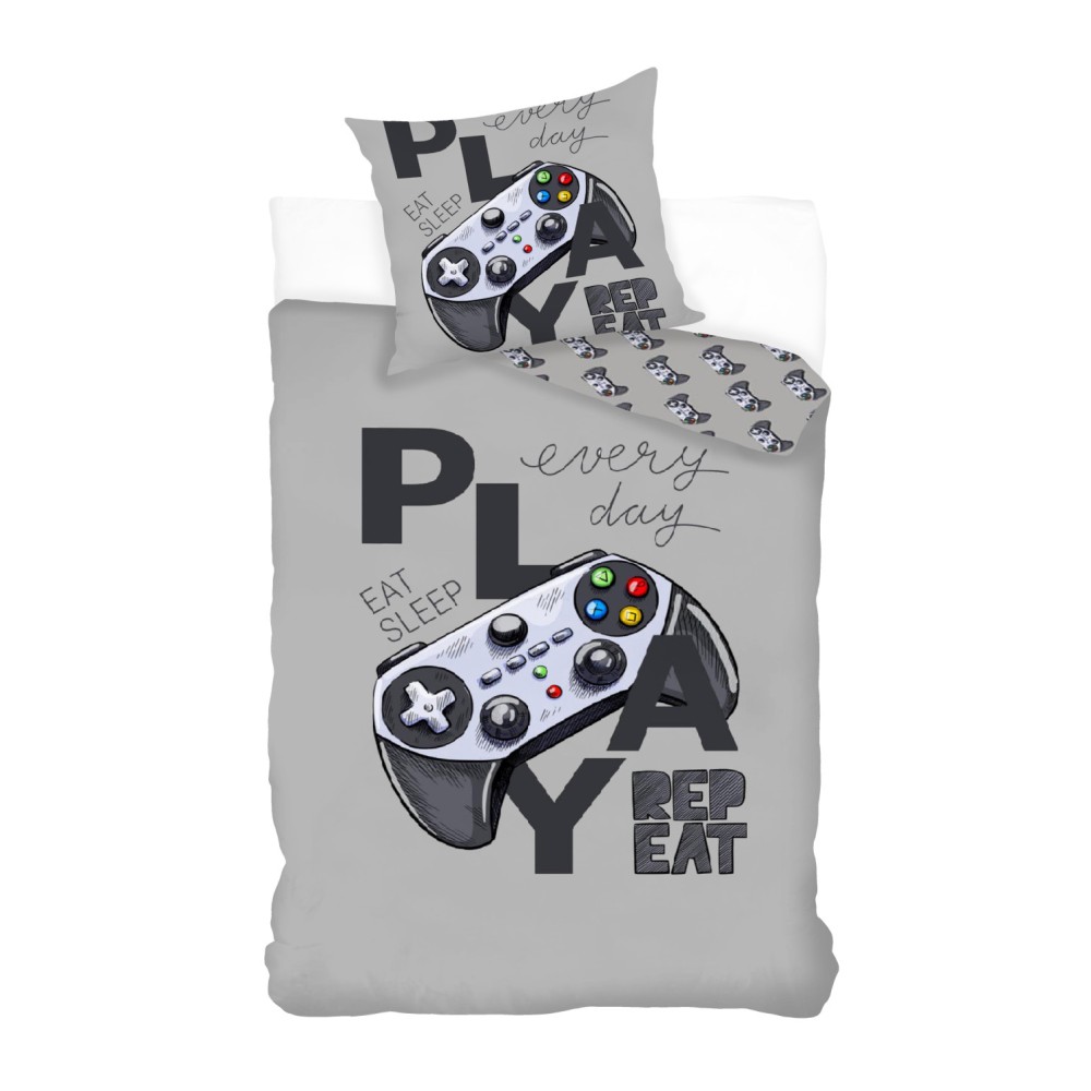 Gamer bedding set 140×200cm, 70×90 cm