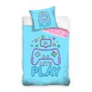 Gamer Let's Play bedding cover 140×200cm, 70×90 cm