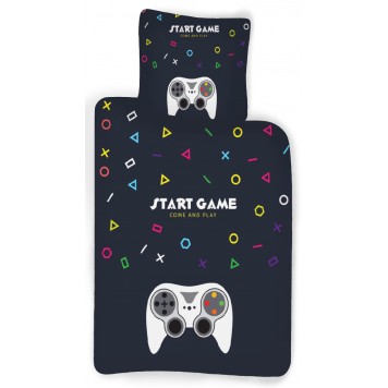 Gamer bedding set Start Game 140×200cm, 70×90 cm