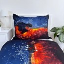 Guitar Contrast bedding set 140×200cm, 70x90 cm microfibre