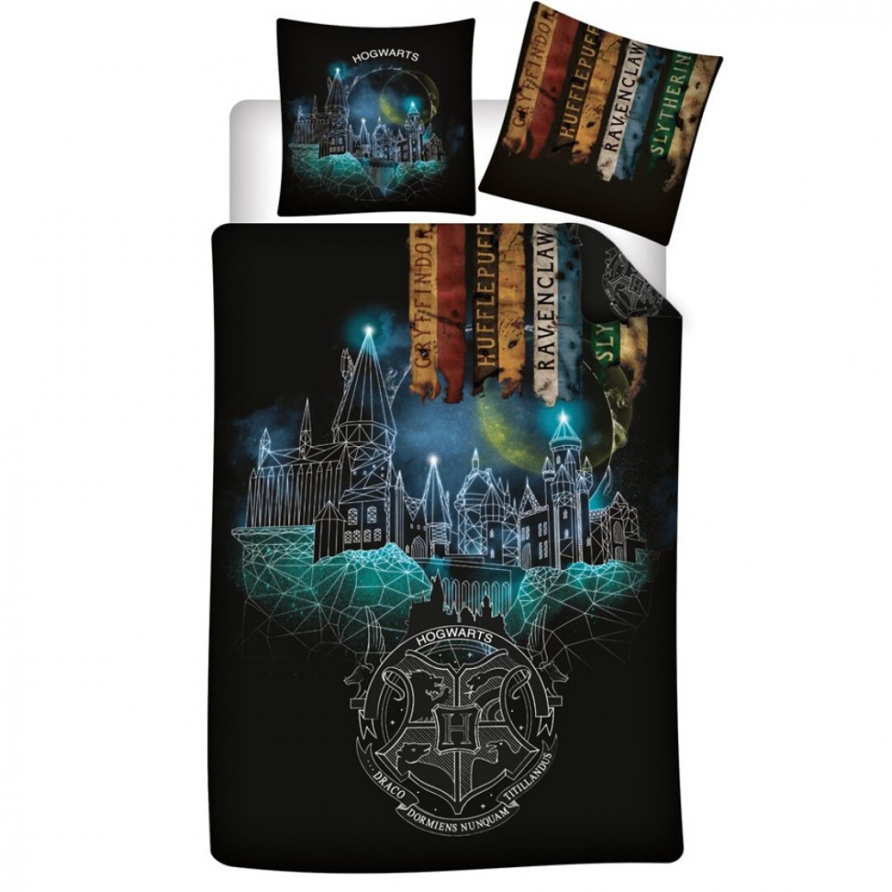 Harry Potter Enchanted Night duvet cover 140×200cm, 63×63 cm microfibre
