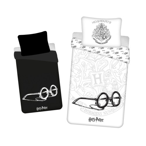 Harry Potter Glasses Glow in the Dark Duvet Cover 140×200cm, 70×90 cm
