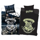 Harry Potter Hogwarts glow in the dark bedding set 140×200cm, 70×90 cm