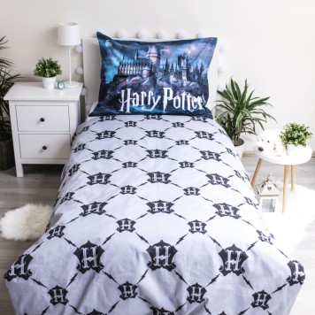 Harry Potter Hogwarts Glow-in-the-dark bedding set 140×200cm, 70×90 cm