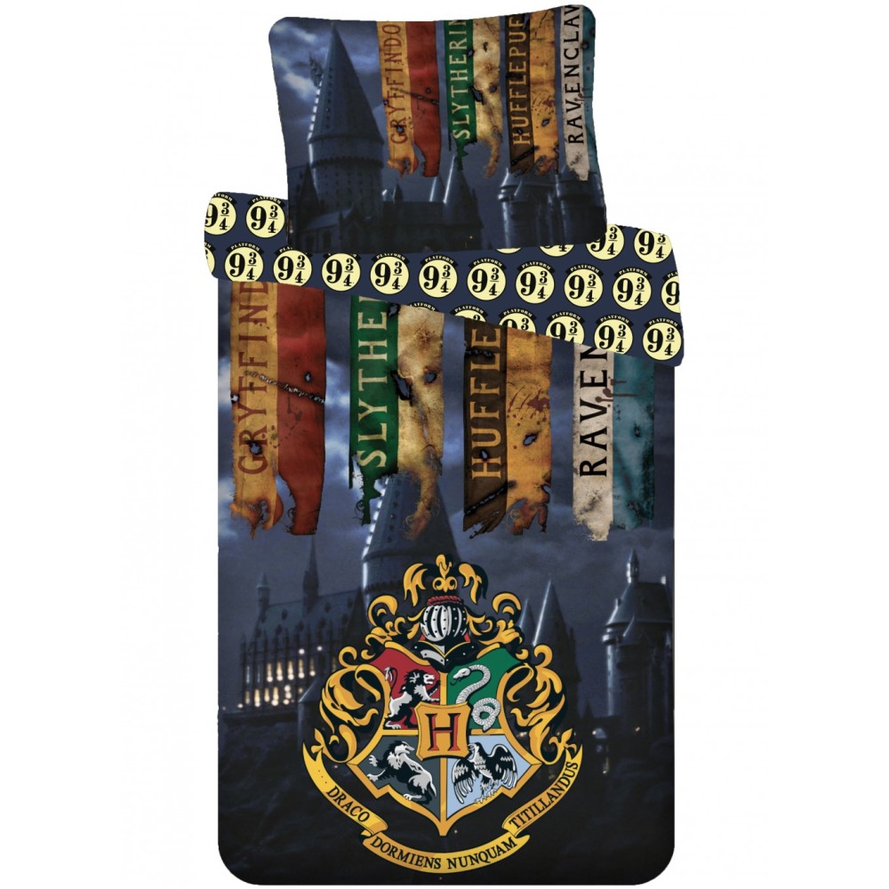 Harry Potter Houses bedding set 140×200cm, 70×90 cm