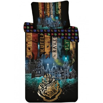 Harry Potter Starline bedding set Flags 140×200cm, 70×90 cm