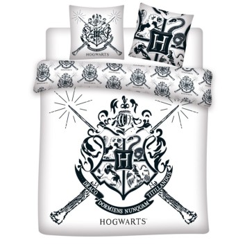 Harry Potter White double, double duvet cover 240×220cm, 65x65 cm